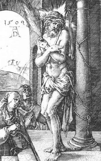 Albrecht Durer Man of Sorrows by the Column oil painting picture